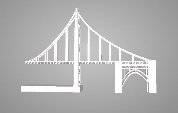 金门大桥3D打印模型