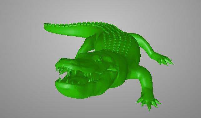 鳄鱼3D打印模型