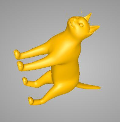 猫3D打印模型