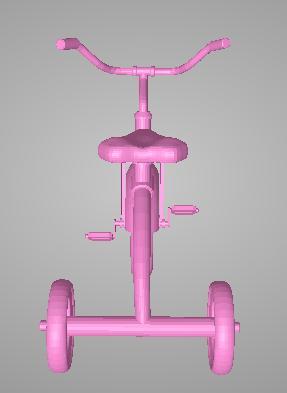 三轮自行车3D打印模型