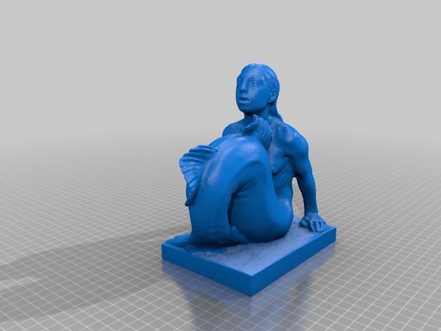 美人鱼3D打印模型