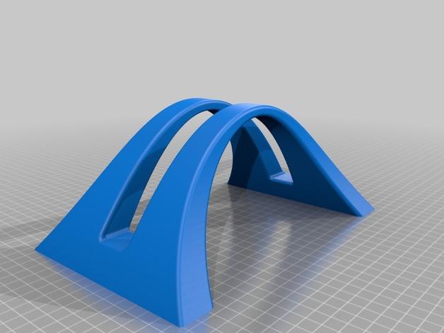 优雅拱门电脑支架3D打印模型
