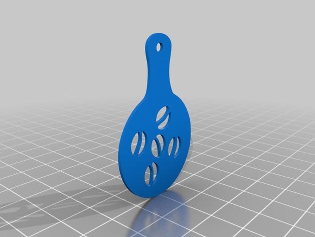 咖啡装饰模板3D打印模型