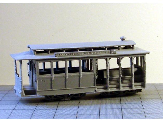 旧金山电车3D打印模型