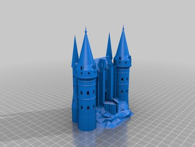 霍格沃茨大学3D打印模型