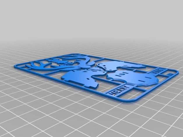 组装玩具麋鹿3D打印模型