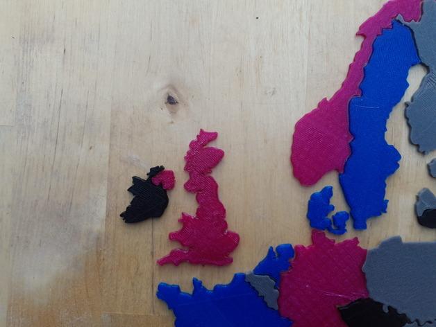 欧洲拼图3D打印模型