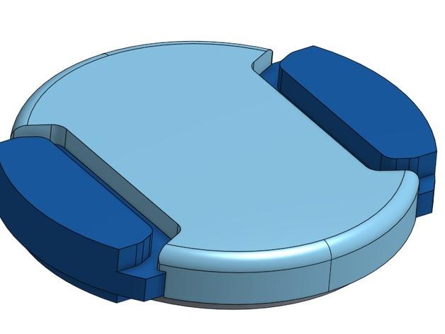 52mm镜头盖3D打印模型