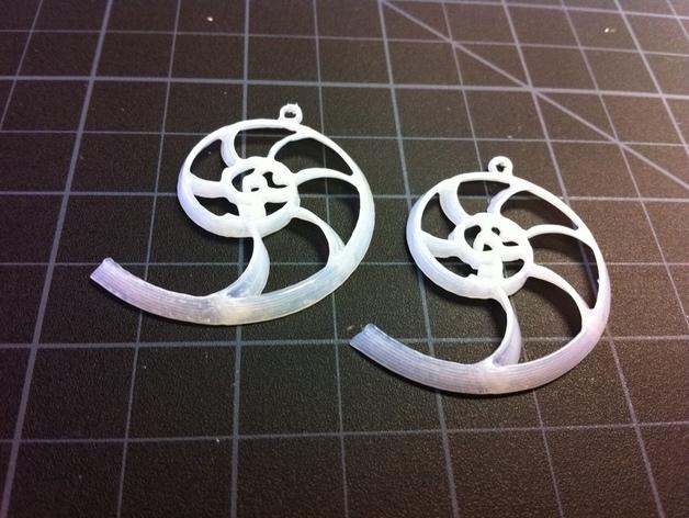 螺旋耳环3D打印模型