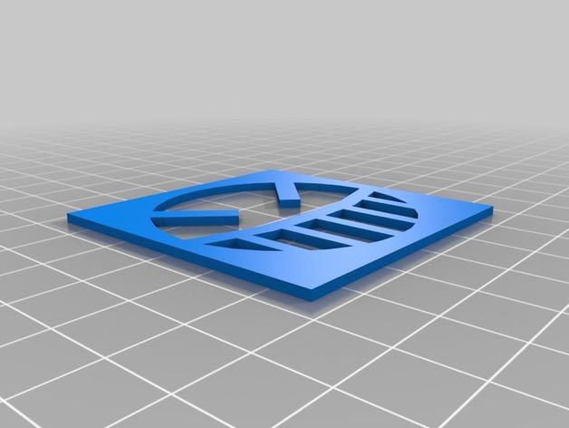 坏笑模板图案3D打印模型