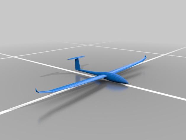 Glider DG-1000滑翔机3D打印模型