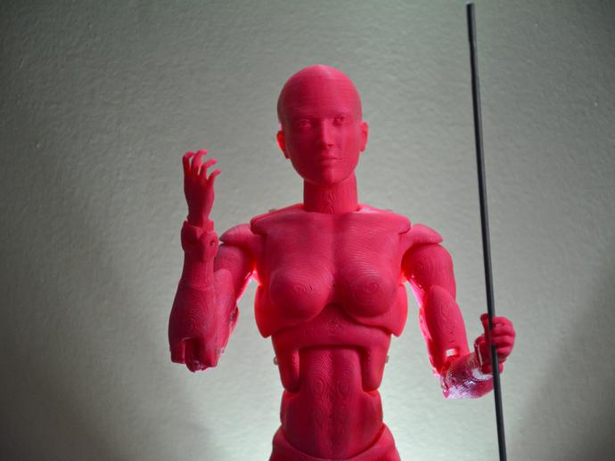 可活动女性模型3D打印模型