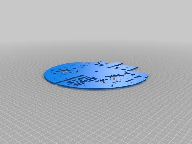 星球大战钟盘3D打印模型