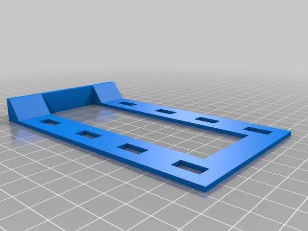 立式GPU安装托架背板3D打印模型