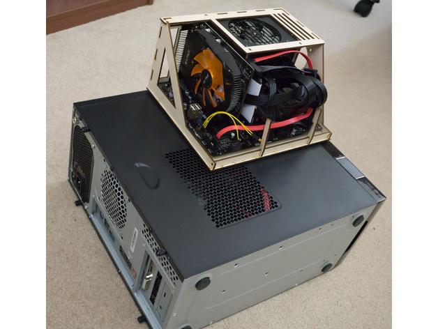 小型MATX机箱框架3D打印模型