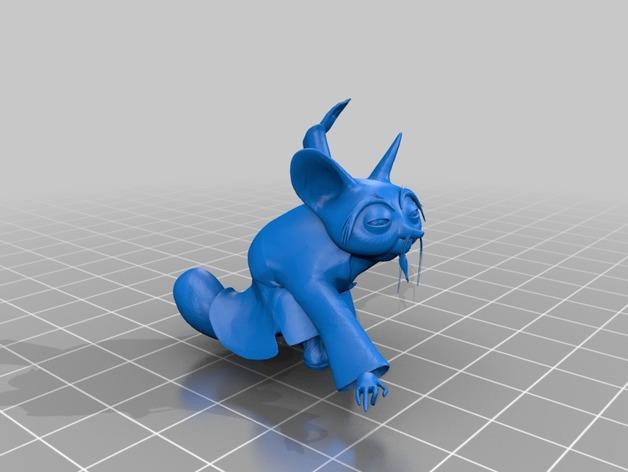 功夫熊猫角色手办3D打印模型