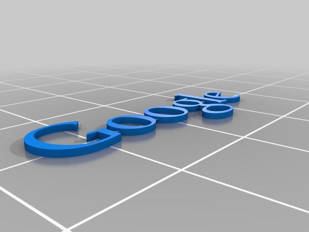 谷歌标志3D打印模型