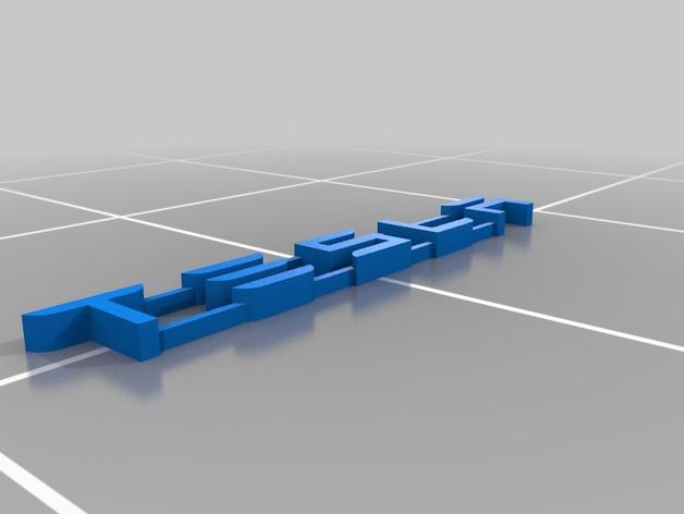 特斯拉标志3D打印模型