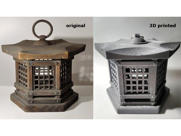 手提灯笼3D打印模型
