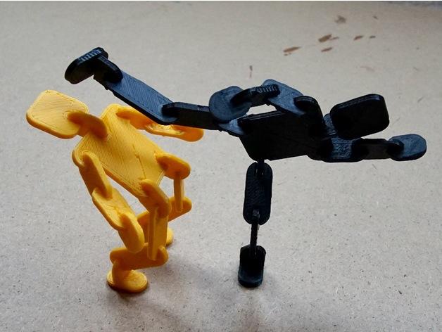 组装玩具人物3D打印模型