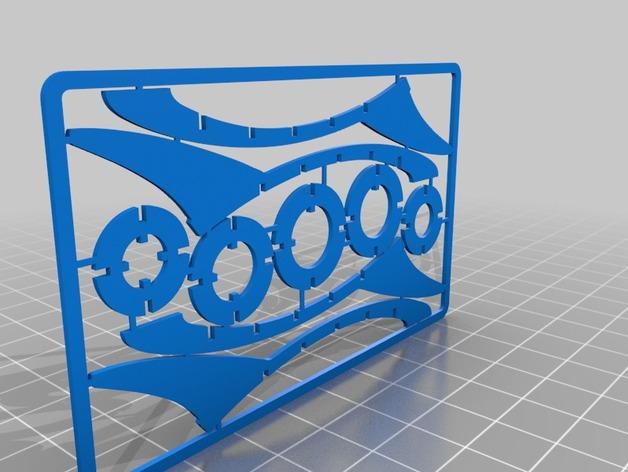组装玩具火箭3D打印模型