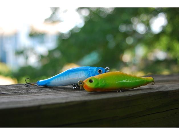 鱼型鱼钩3D打印模型