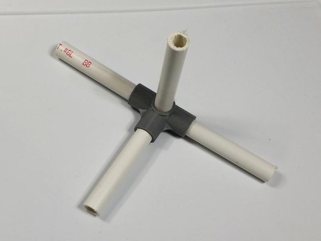 PVC交叉接口3D打印模型