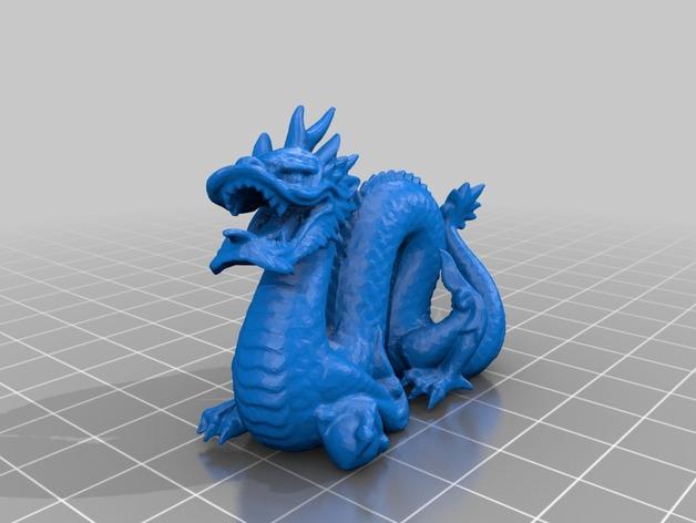 中国龙3D打印模型