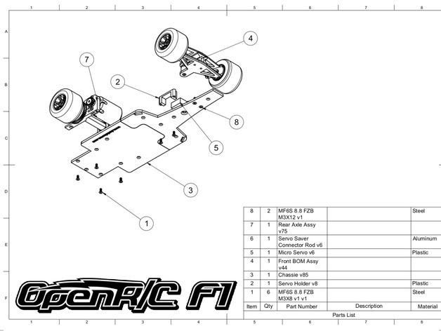 F1赛车大框架3D打印模型