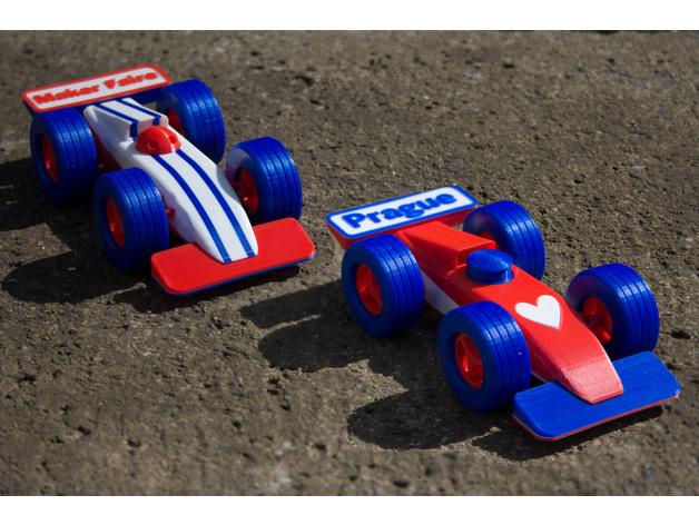 简易F1赛车3D打印模型