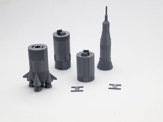模块化土星运载火箭V3D打印模型