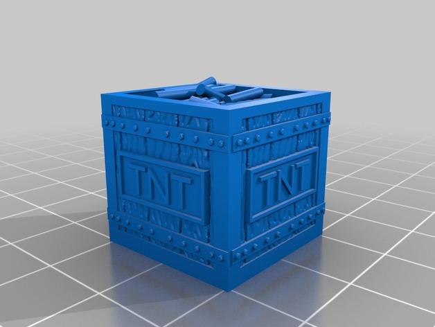 TNT炸药箱3D打印模型