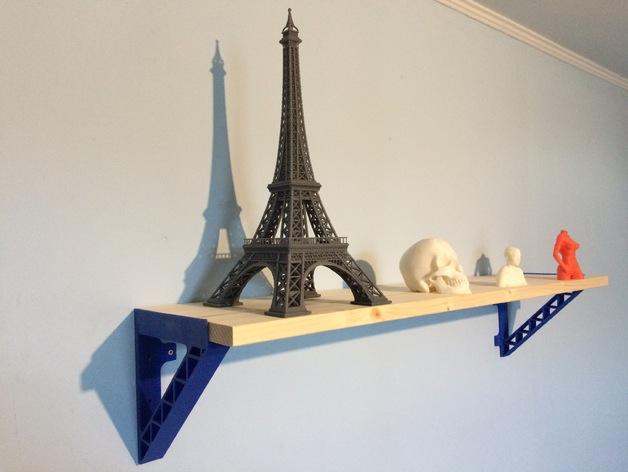 墙边支架3D打印模型