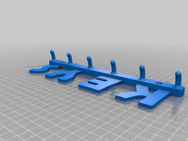 钥匙挂钩3D打印模型