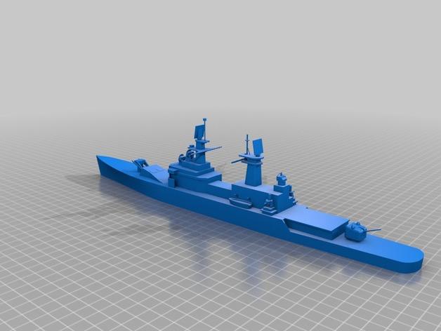霍恩号驱逐舰3D打印模型