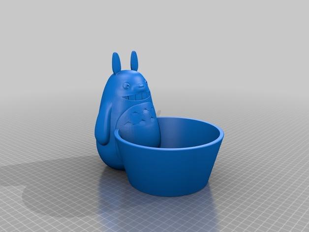龙猫盆栽3D打印模型