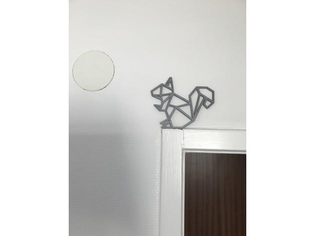 墙壁装饰-松鼠3D打印模型