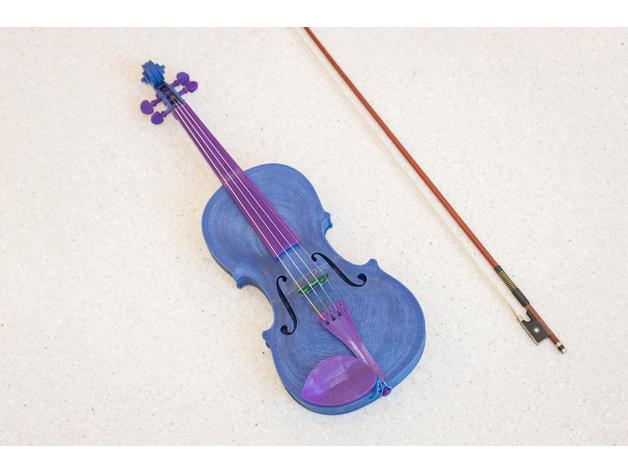 全尺寸小提琴3D打印模型