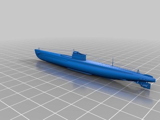 日本猎杀伊—52潜艇3D打印模型
