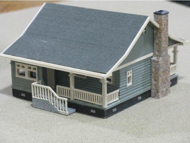 乡下房子3D打印模型