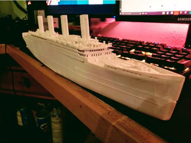 泰坦尼克号3D打印模型