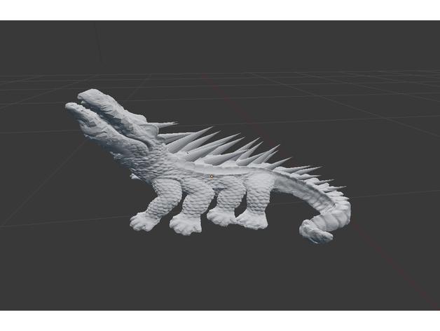 毒蜥3D打印模型