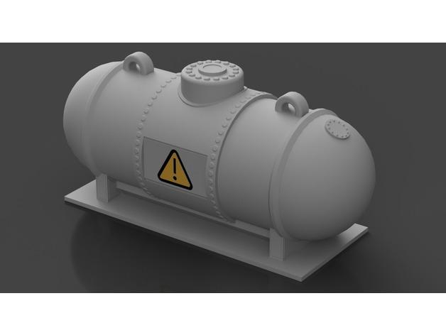 地面气罐3D打印模型