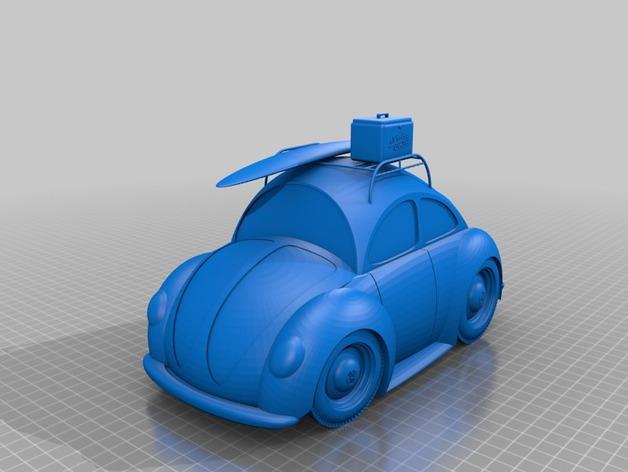 甲壳虫车3D打印模型