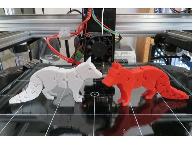 狐狸3D打印模型