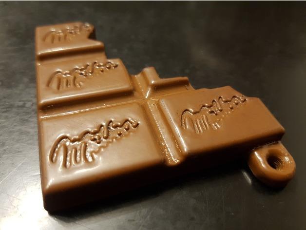 巧克力钥匙环3D打印模型