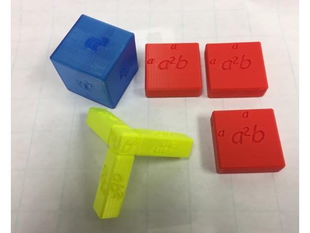 (a+b)^3立方体3D打印模型