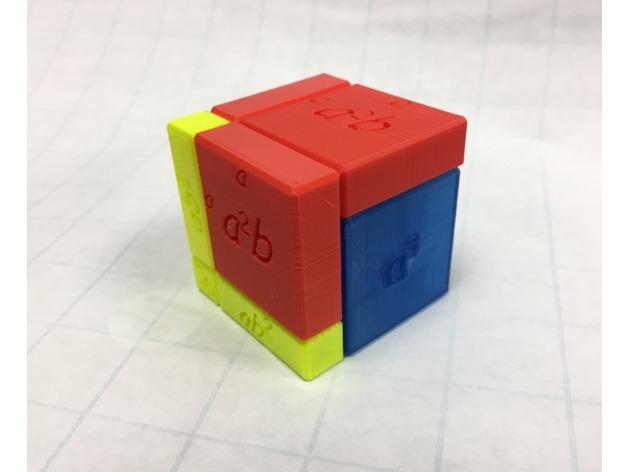 (a+b)^3立方体3D打印模型