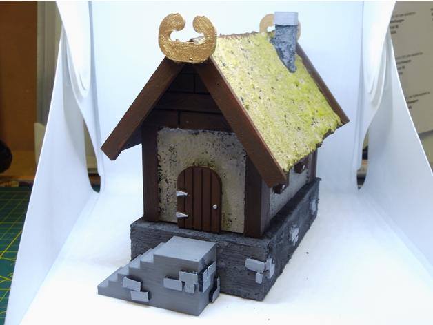 维京人的房子3D打印模型