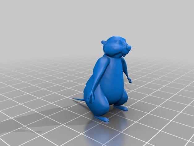仓鼠3D打印模型